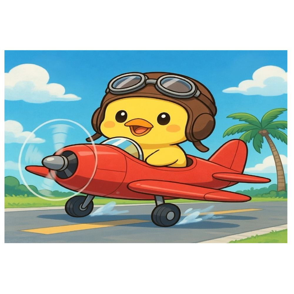 鳥さん バスマット 飛行機