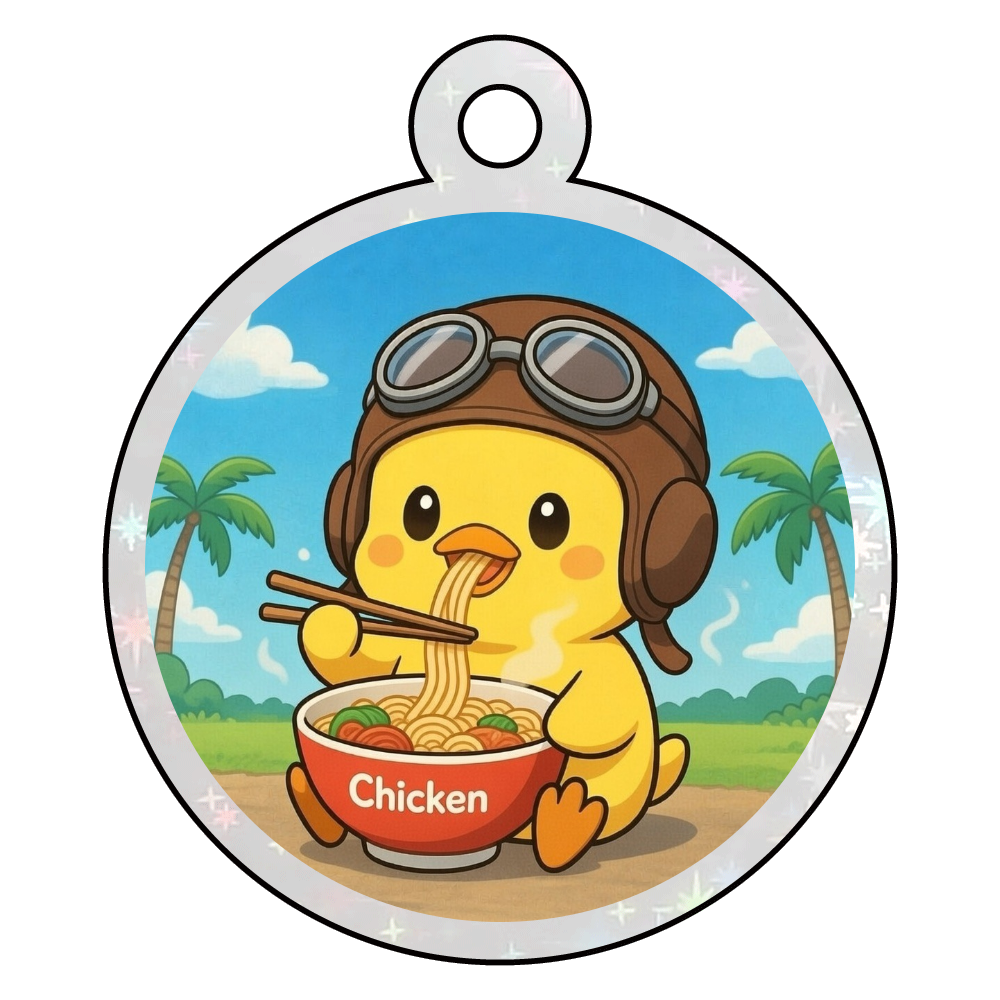 鳥さん ラーメン アクリルキーホルダー