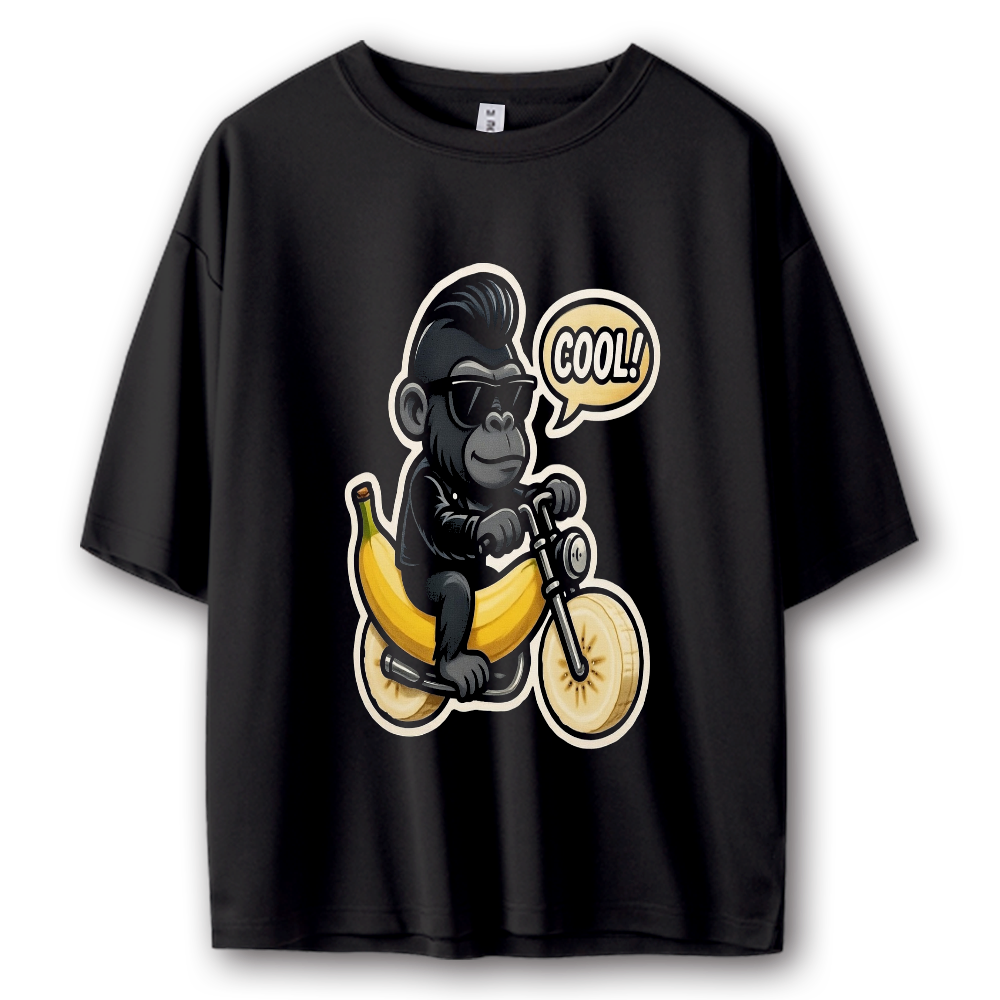 ゴリさんバイカー  ストリート系Tシャツ