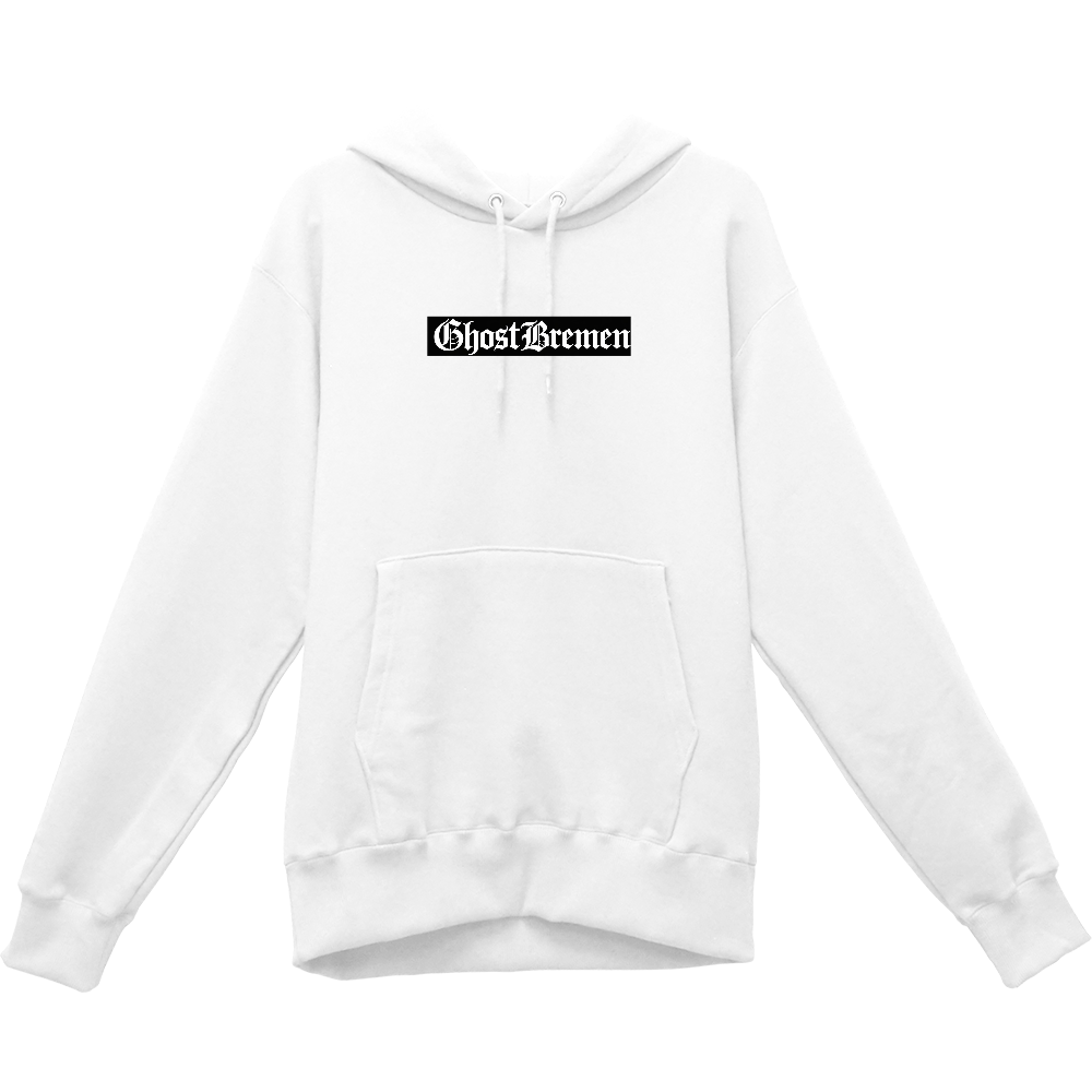 GhostBremen Box Logo Hoodie（White）
