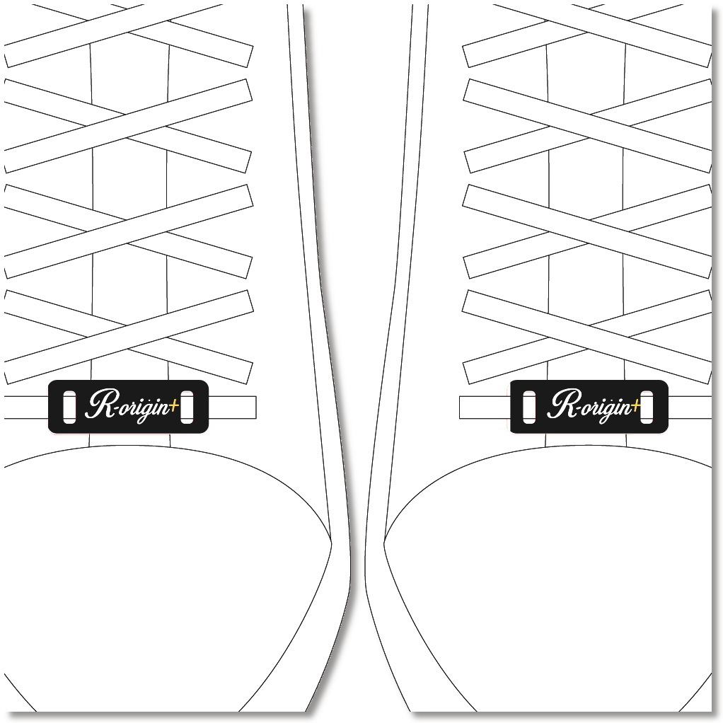 "スニーカー靴紐LOGOタグ"【R-Origin+】