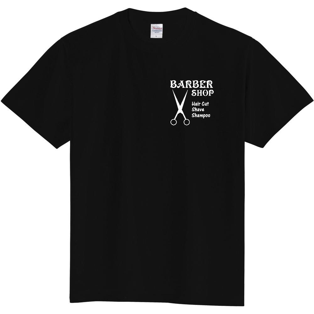 バーバーショップ Tシャツ　ハサミ