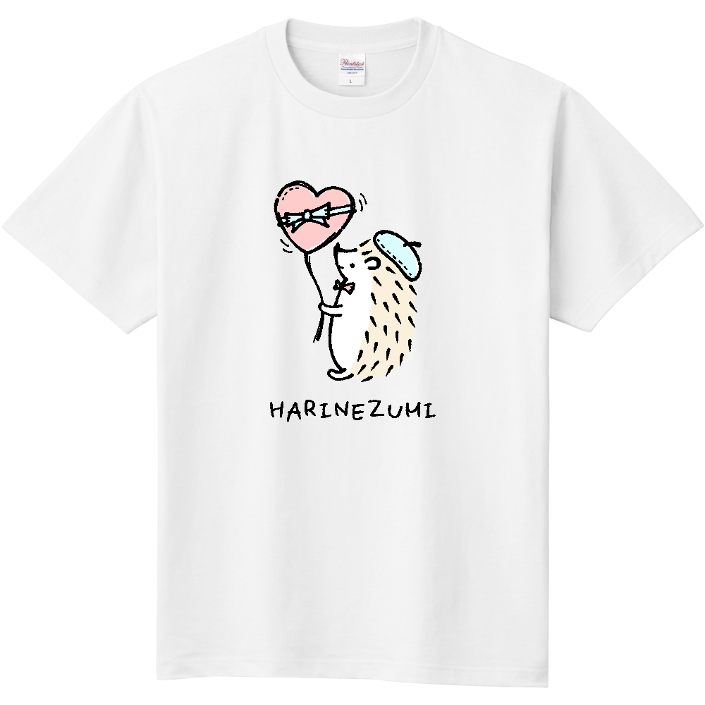 バレンタイン ハートの風船を持つハリネズミくん CO