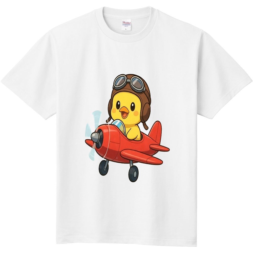 鳥さん 飛行機 定番Tシャツ