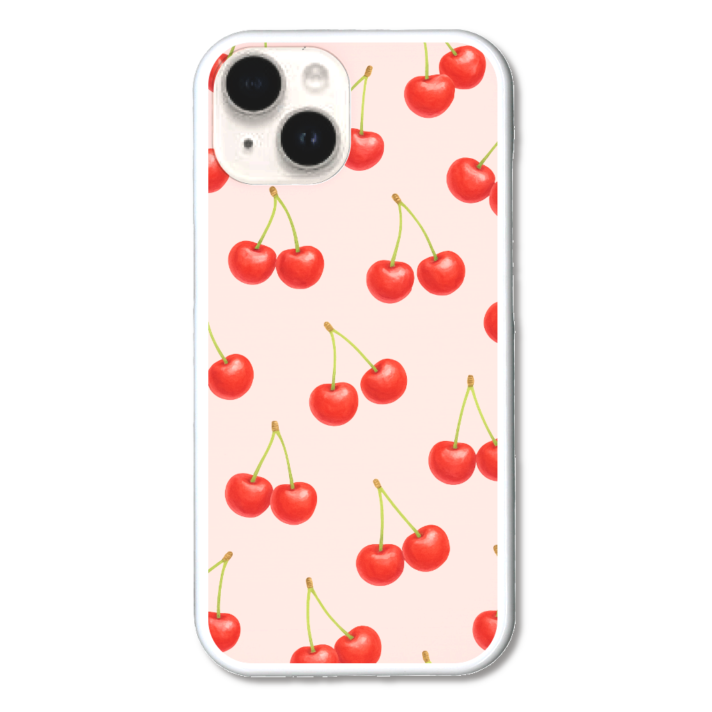 さくらんぼ　スマホケース