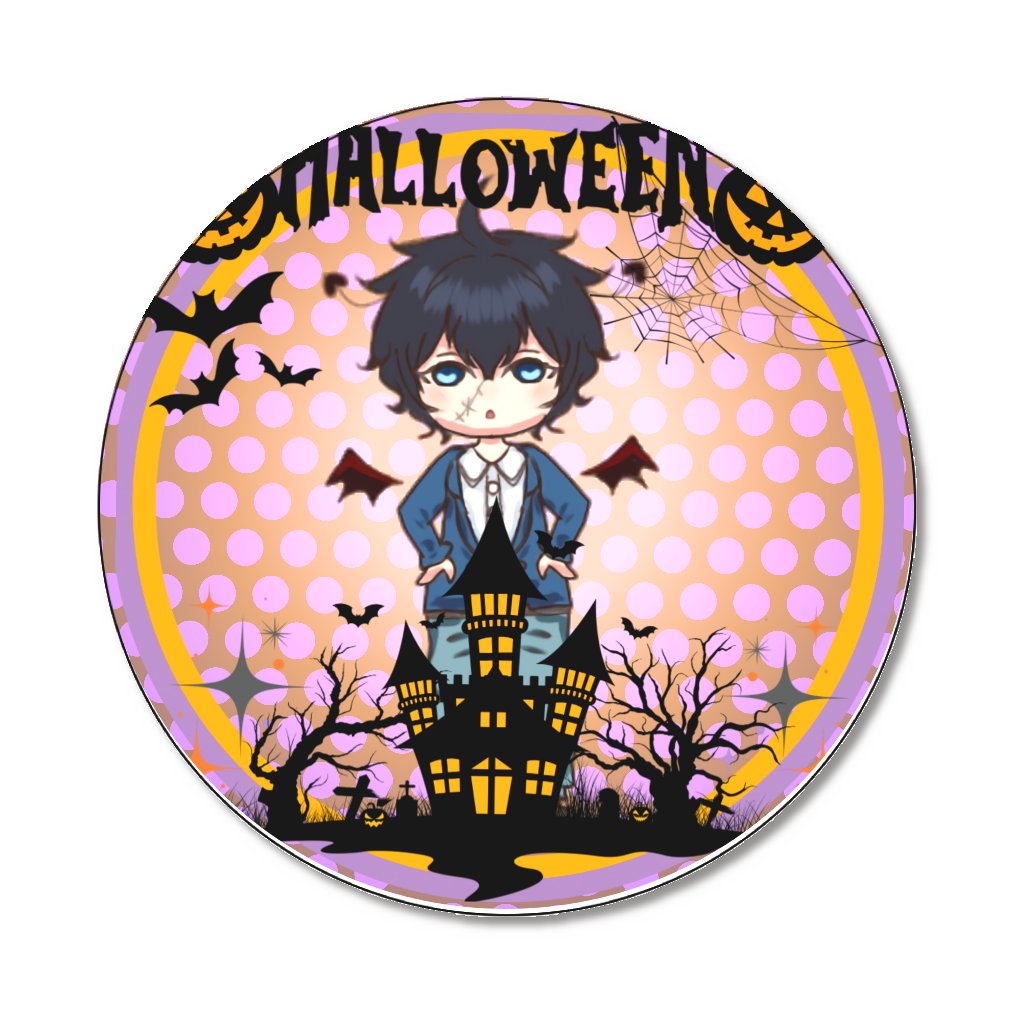 2025ハロウィン缶バッチ75mm修正版