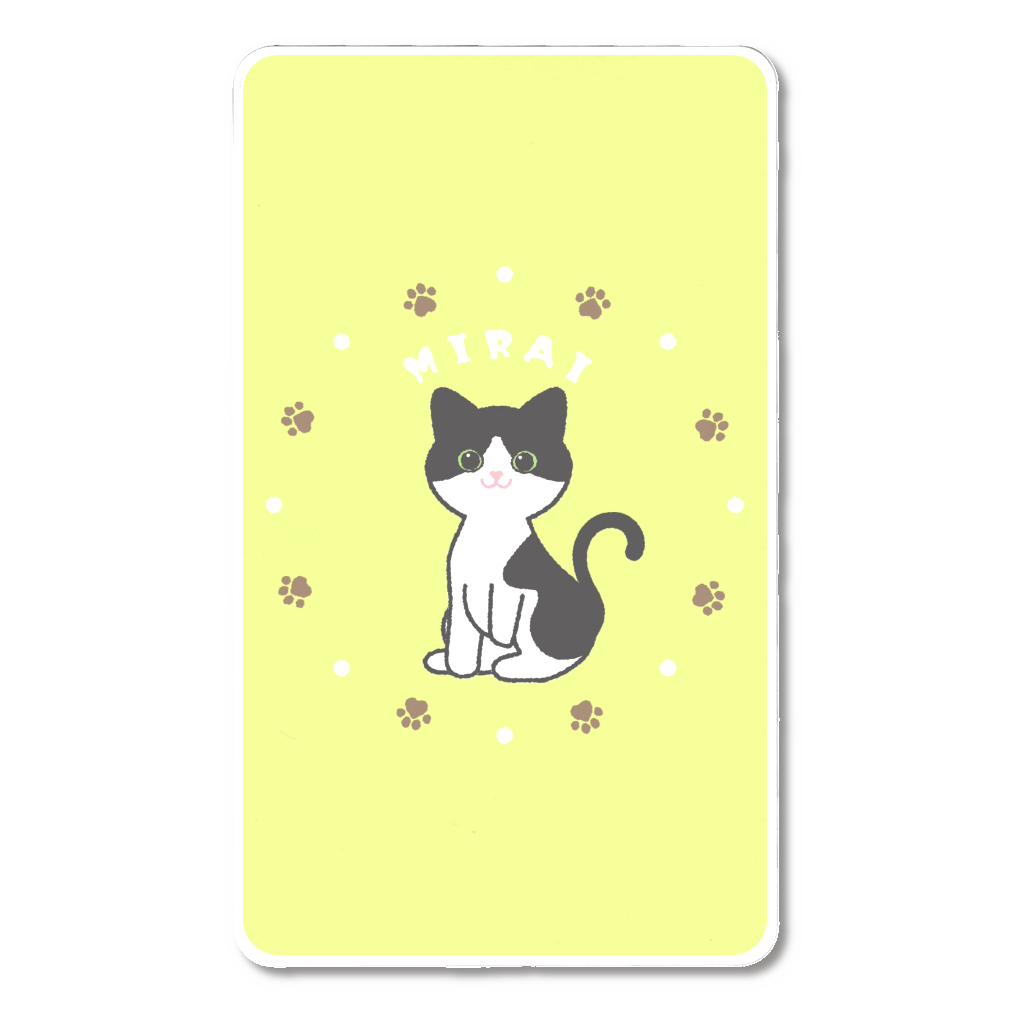 【未来】モバイルバッテリー　黄緑