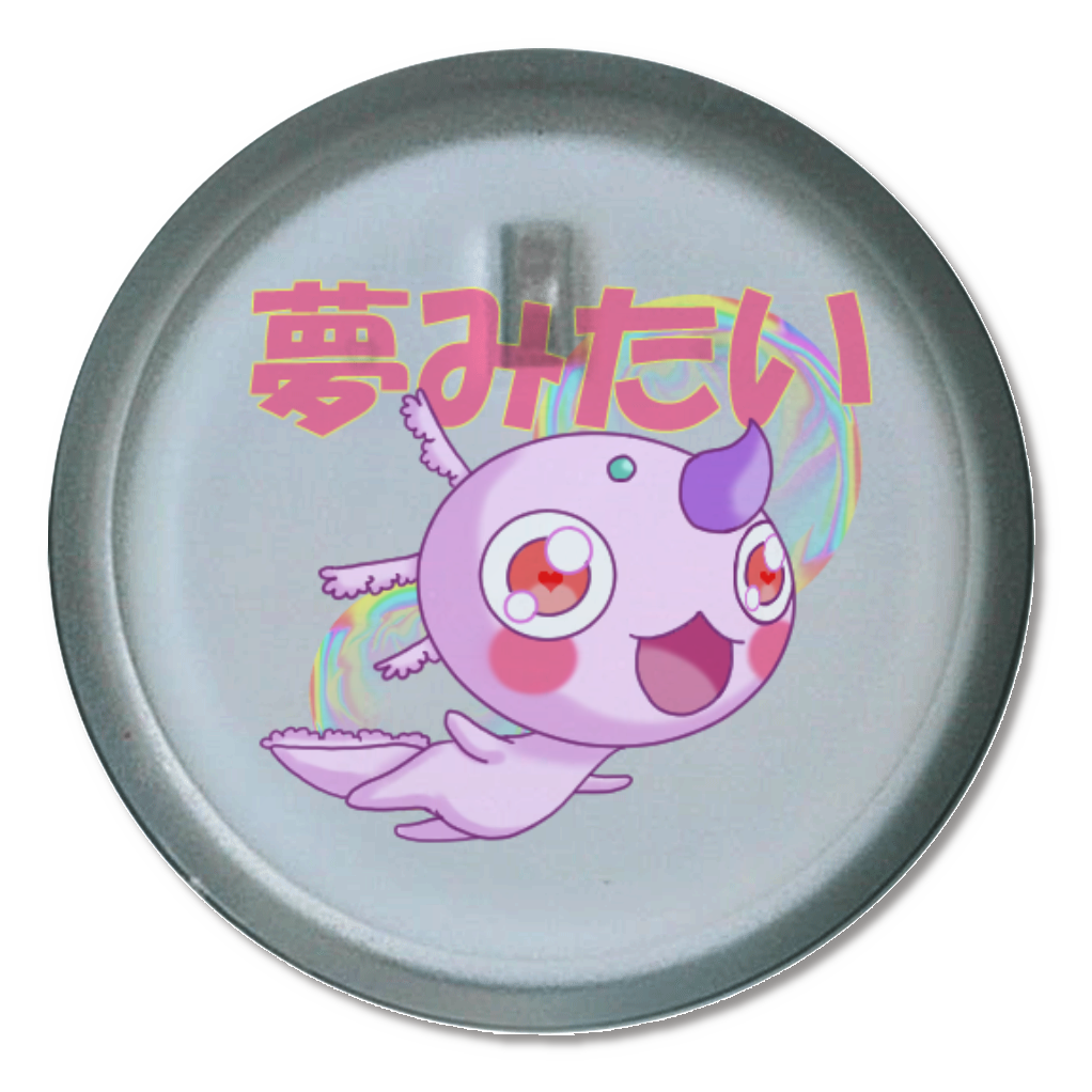 レジェンドウパル「夢みたい」ライティングバッジ 丸形