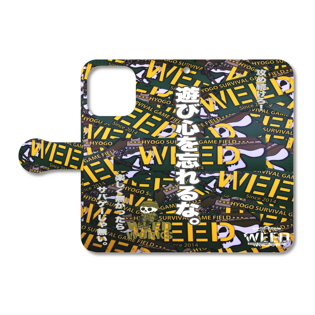 iPhone16pro WEEDWorksオリジナル手帳型スマホケース