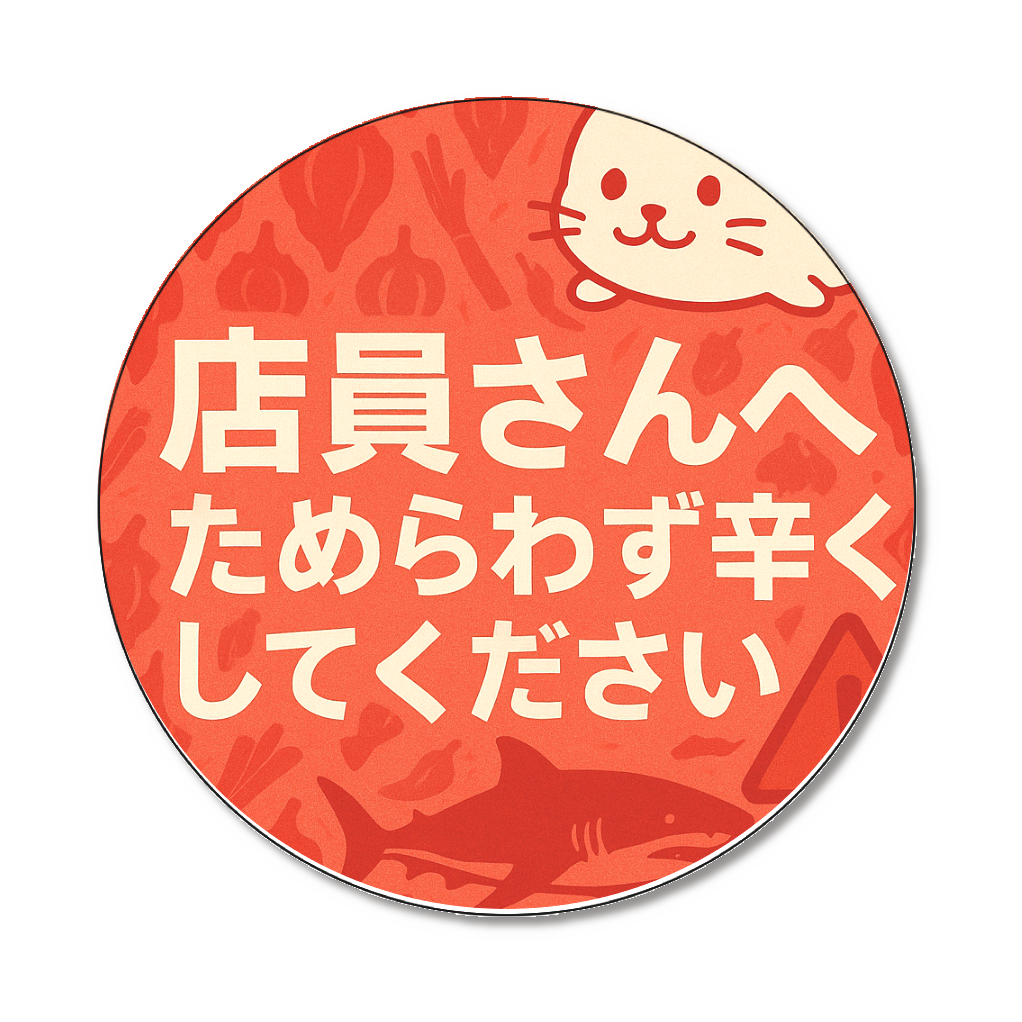 からごま工房⭐︎サイレント辛さ主張バッヂ(シャールズ)