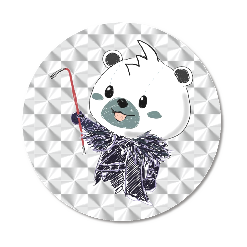 しろくま缶バッジ（original）