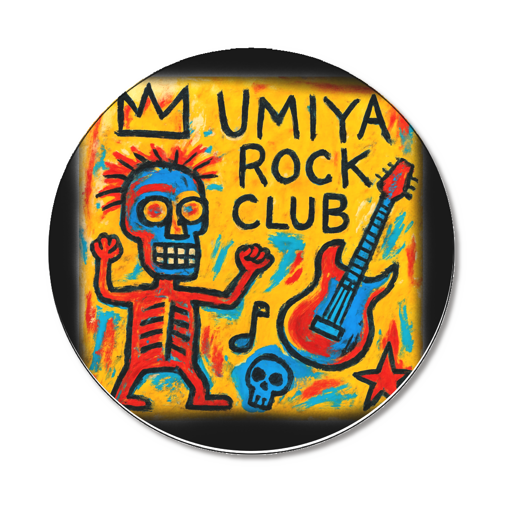 UMIYA ROCK CLUB × OGNIS 缶バッジ（テラス席プロジェクト支援）