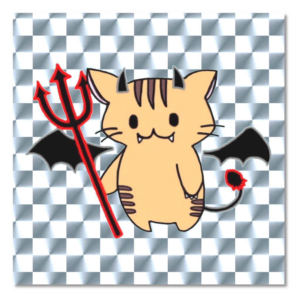 猫悪魔シール