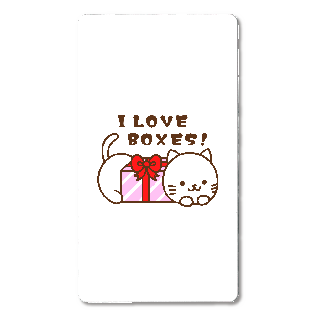箱が好きな猫【モバイルチャージャー4000フラット】