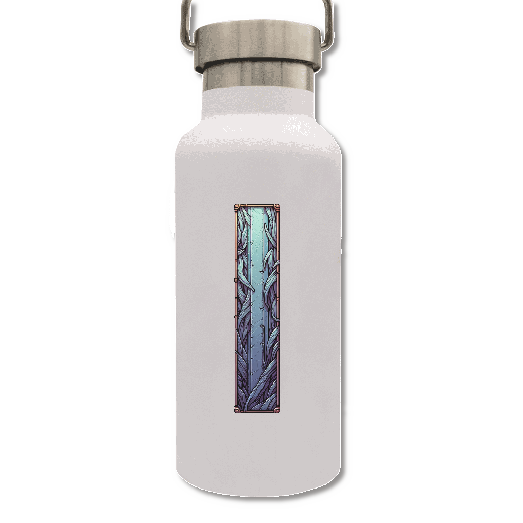 楔模様　青　メタルハンドルサーモボトル