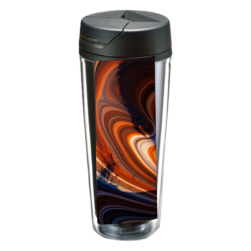 木目調タンブラー　ブラウン　500ml