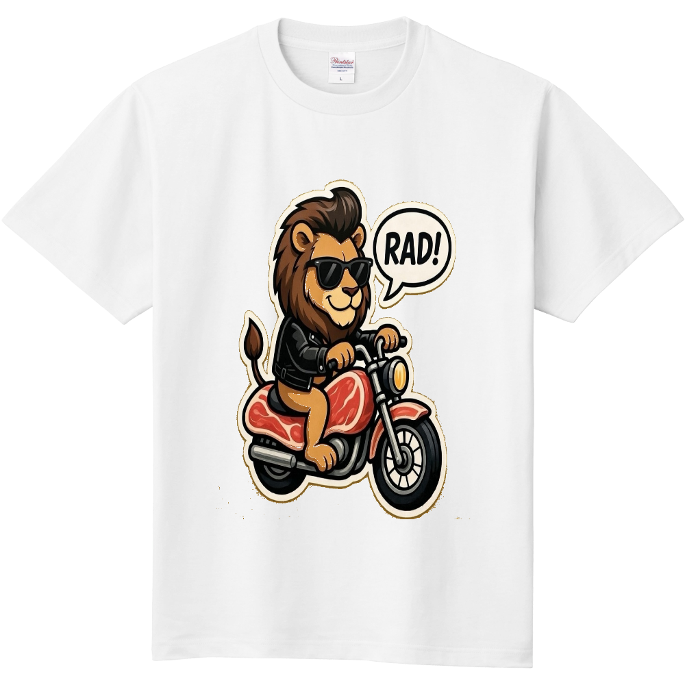 らいおんさんバイカー 定番Tシャツ