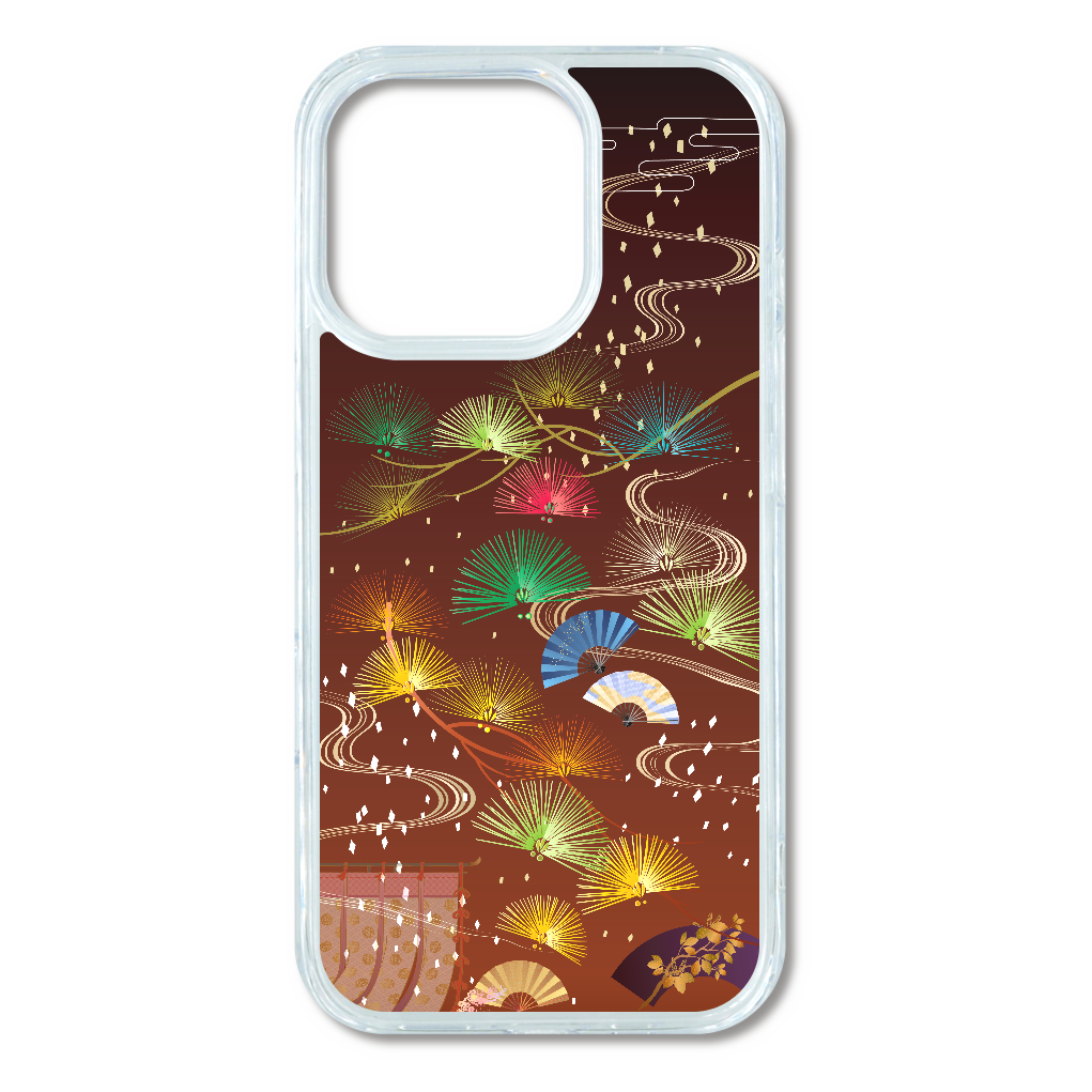 G191-16p 『雅』iPhone16Pro MagSafe対応 耐衝撃クリアケース