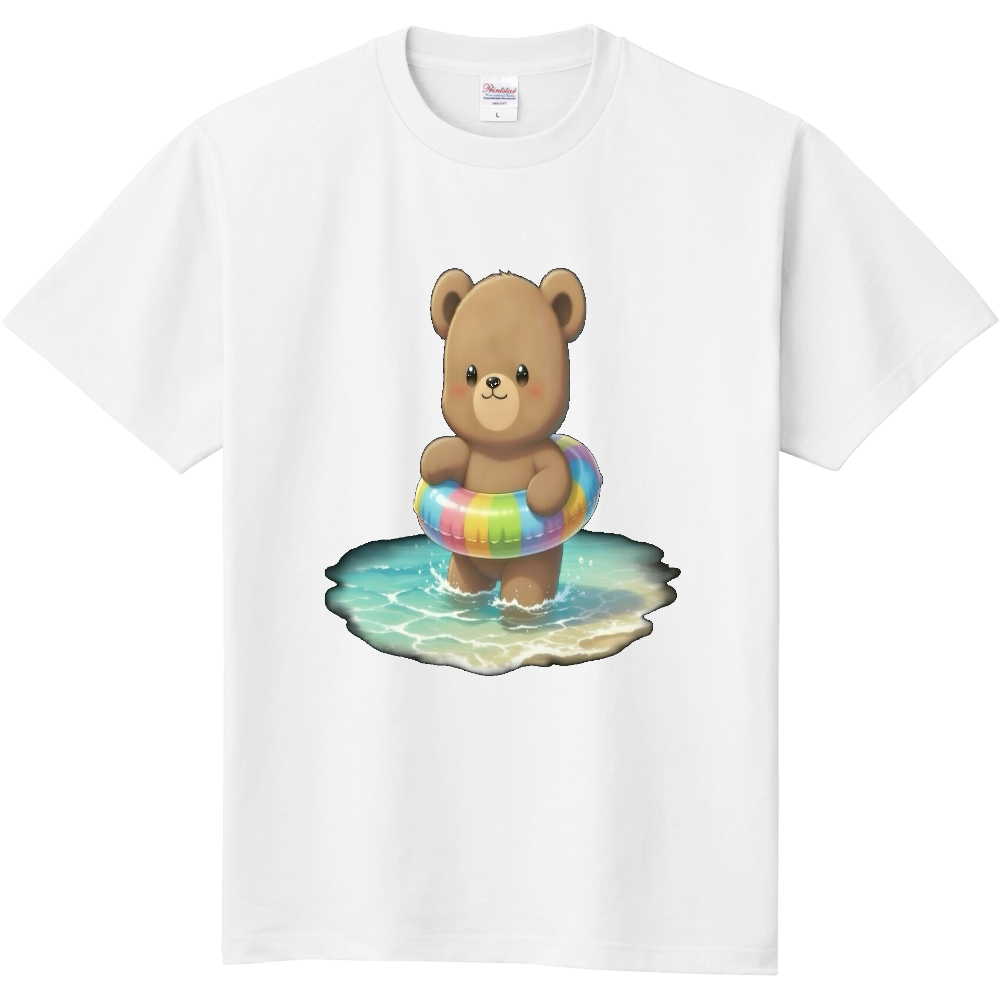 くまちゃん うきわ 定番Tシャツ