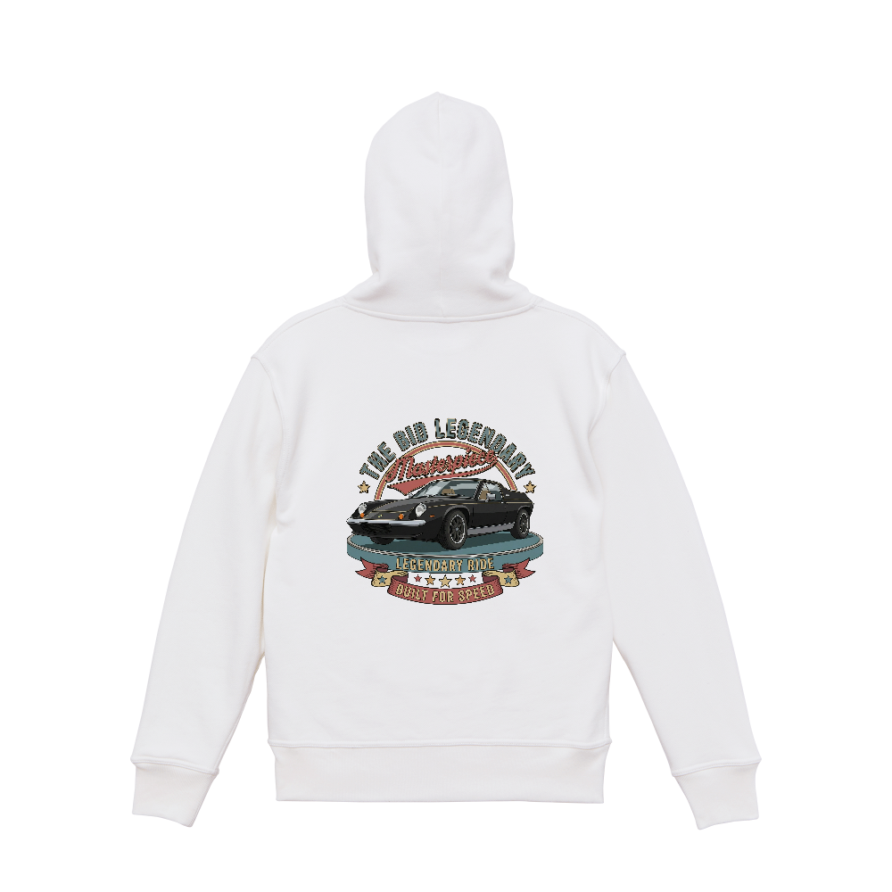 R-74【THE BID LEGENDARY 公式】ヘヴィーウェイト・バックプリントパーカー