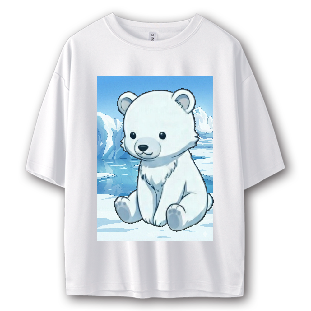 しろくまくん ストリート系Tシャツ