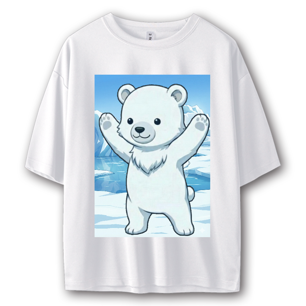 しろくまくん ストリート系Tシャツ