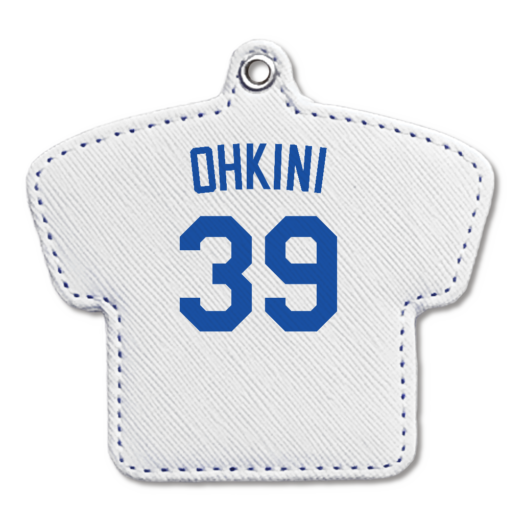 お〜きに【背番号】/ is it.T［LEATHERキーホルダー］