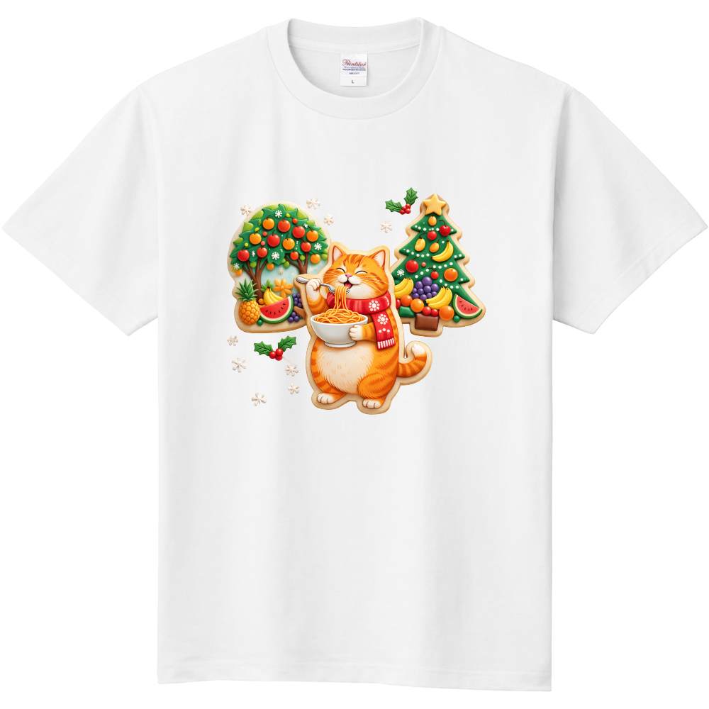 冬ネコTシャツ
