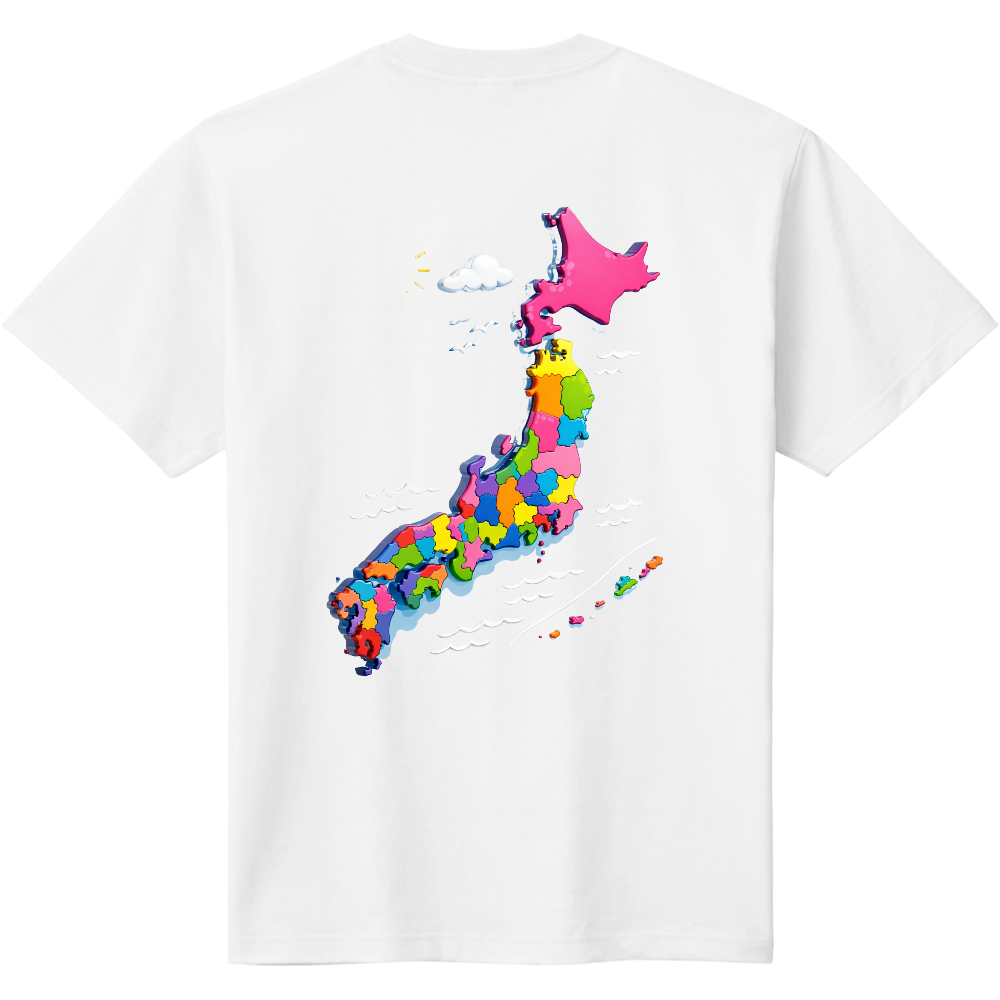 日本地図Tシャツ
