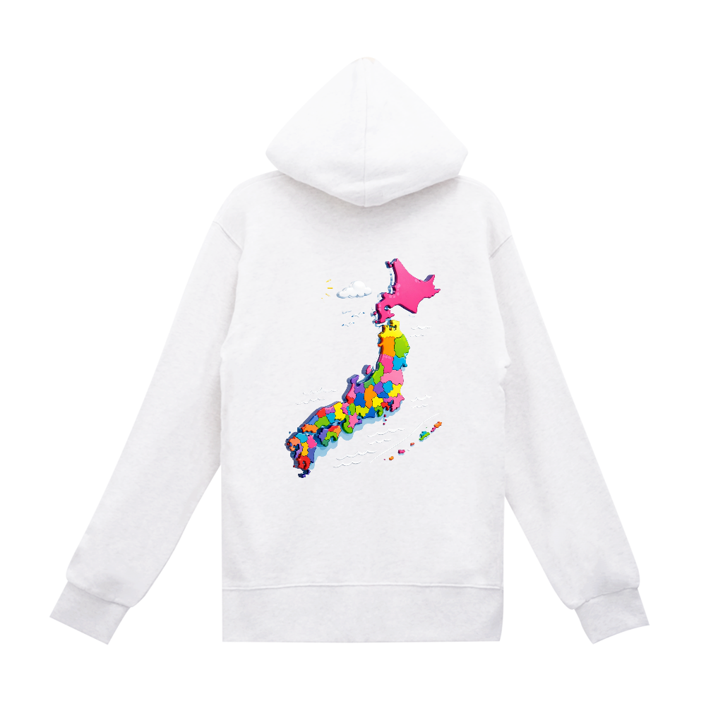 日本地図パーカー