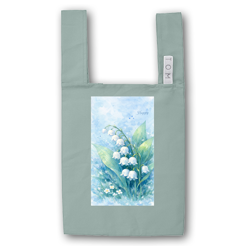 すずらん柄　エコバック