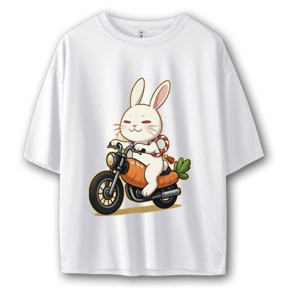 ブサうさ ライダー ストリート系Tシャツ