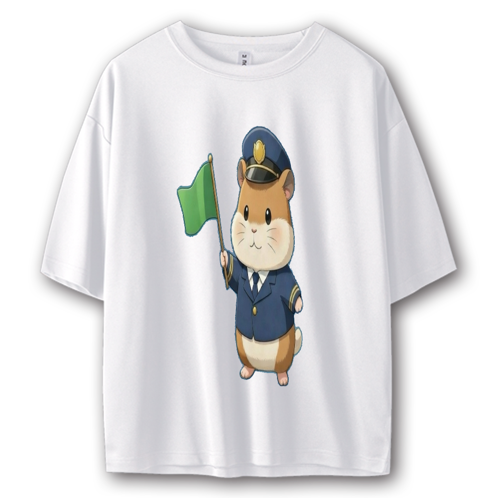 リスさん車掌さん ストリート系 Tシャツ