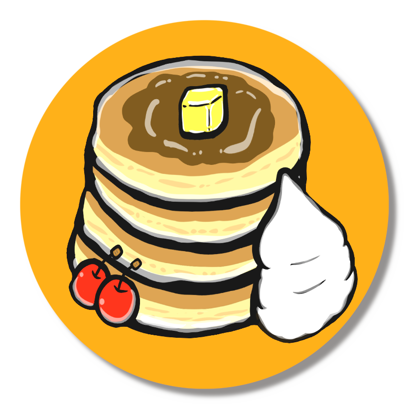 幸せホットケーキバッジ♪