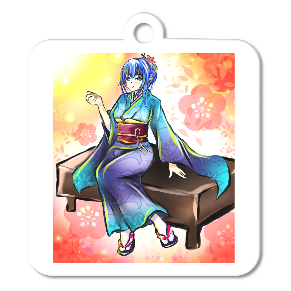 イサの新年の挨拶 アクリルキーホルダー