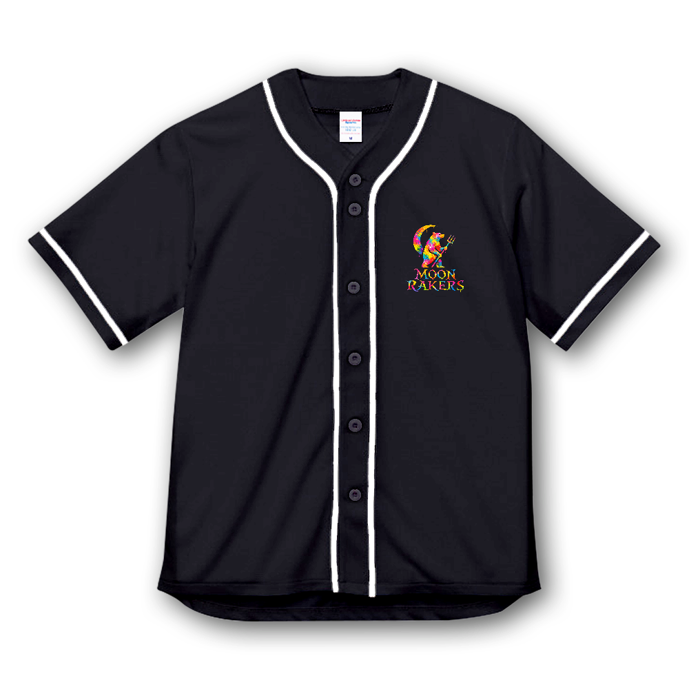 COLORFUL PRINT BASEBALL SHIRT