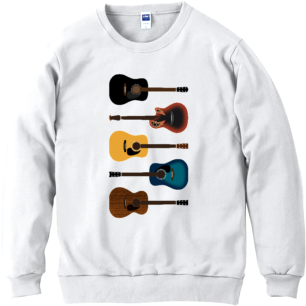 ギターがズラリ