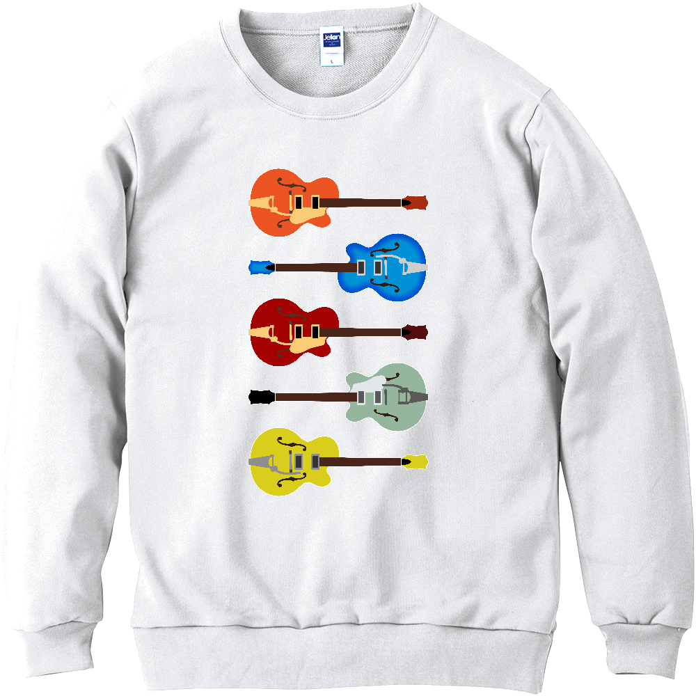 ギターがズラリ