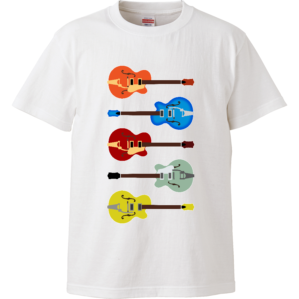 ギターがズラリ