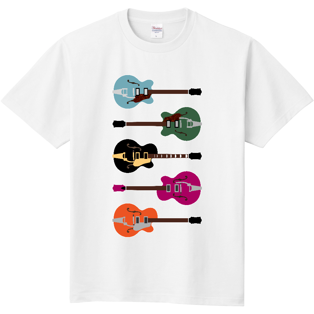 ギターがズラリ