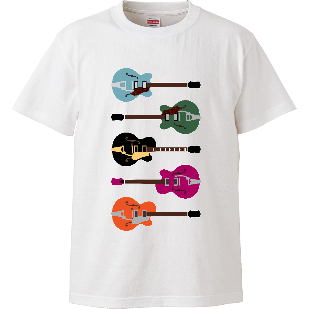 ギターがズラリ