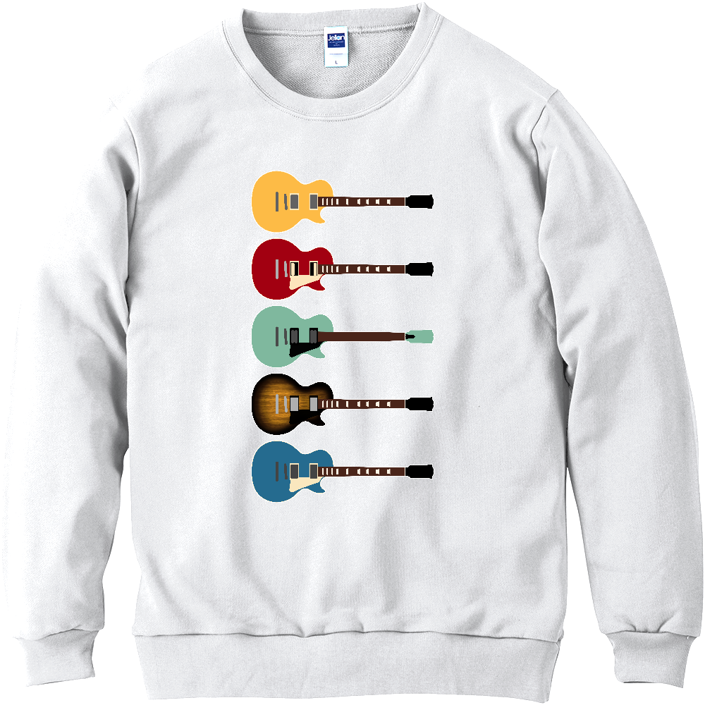 ギターがズラリ