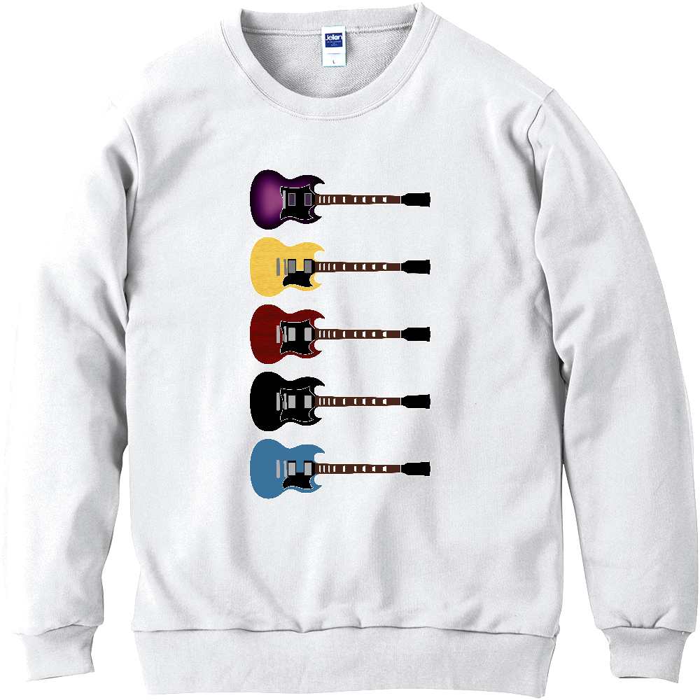 ギターがズラリ