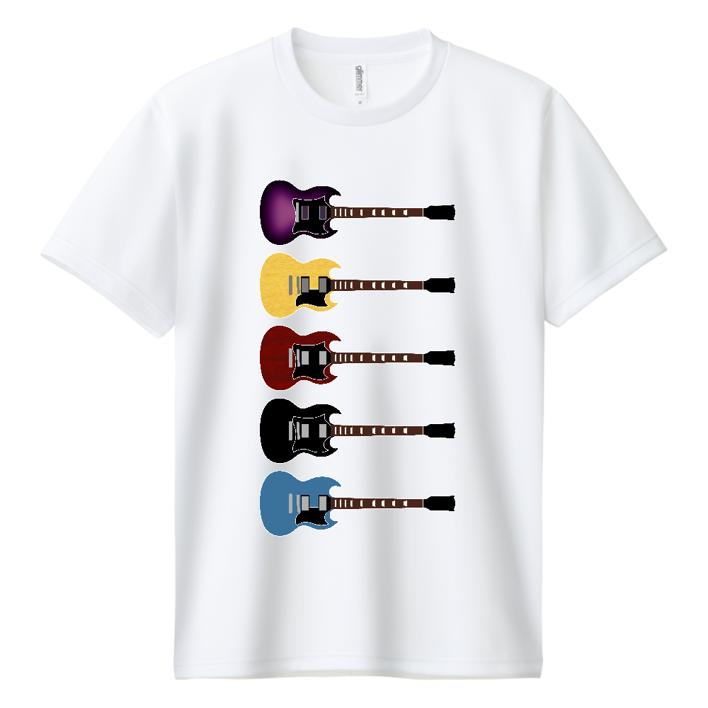 ギターがズラリ