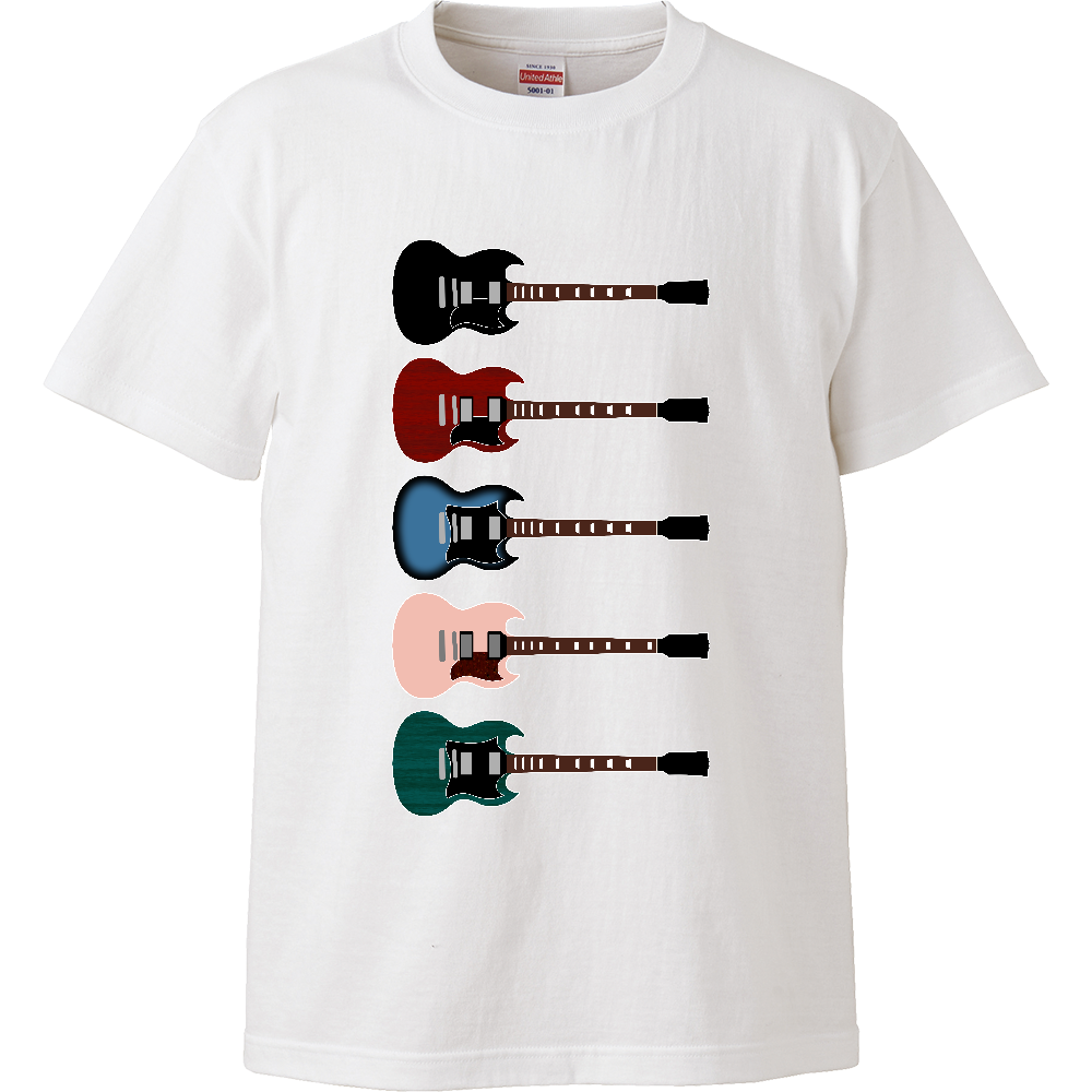 ギターがズラリ