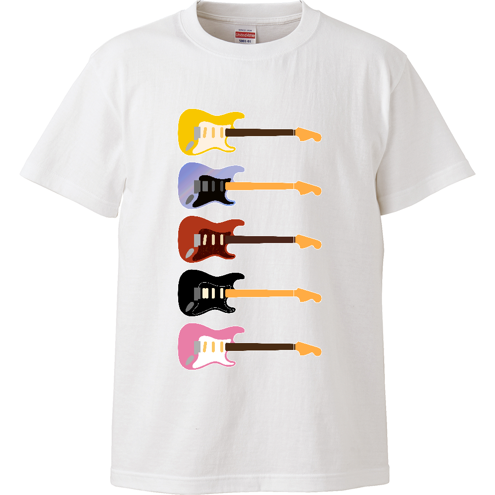 ギターがズラリ