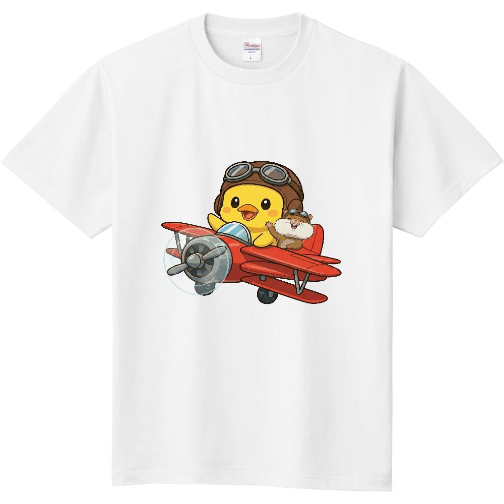 鳥さんリスさんあいのり 定番Tシャツ