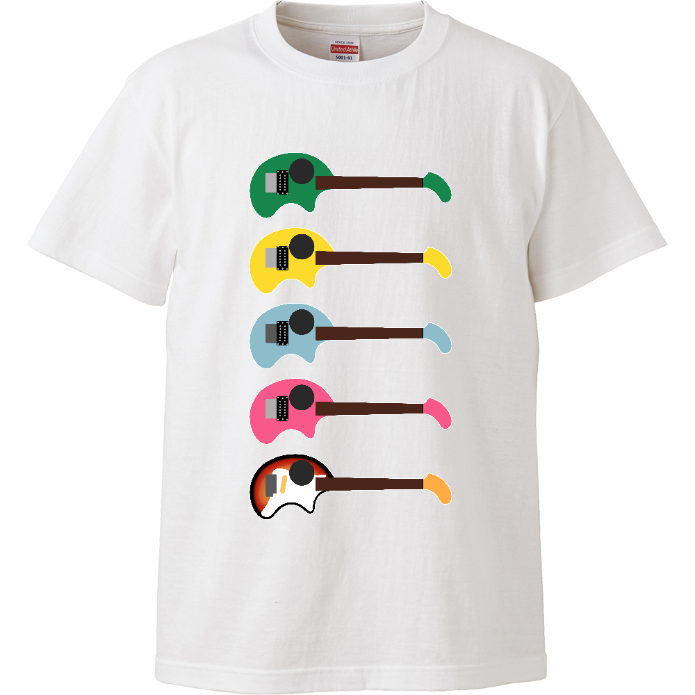 ギターがズラリ