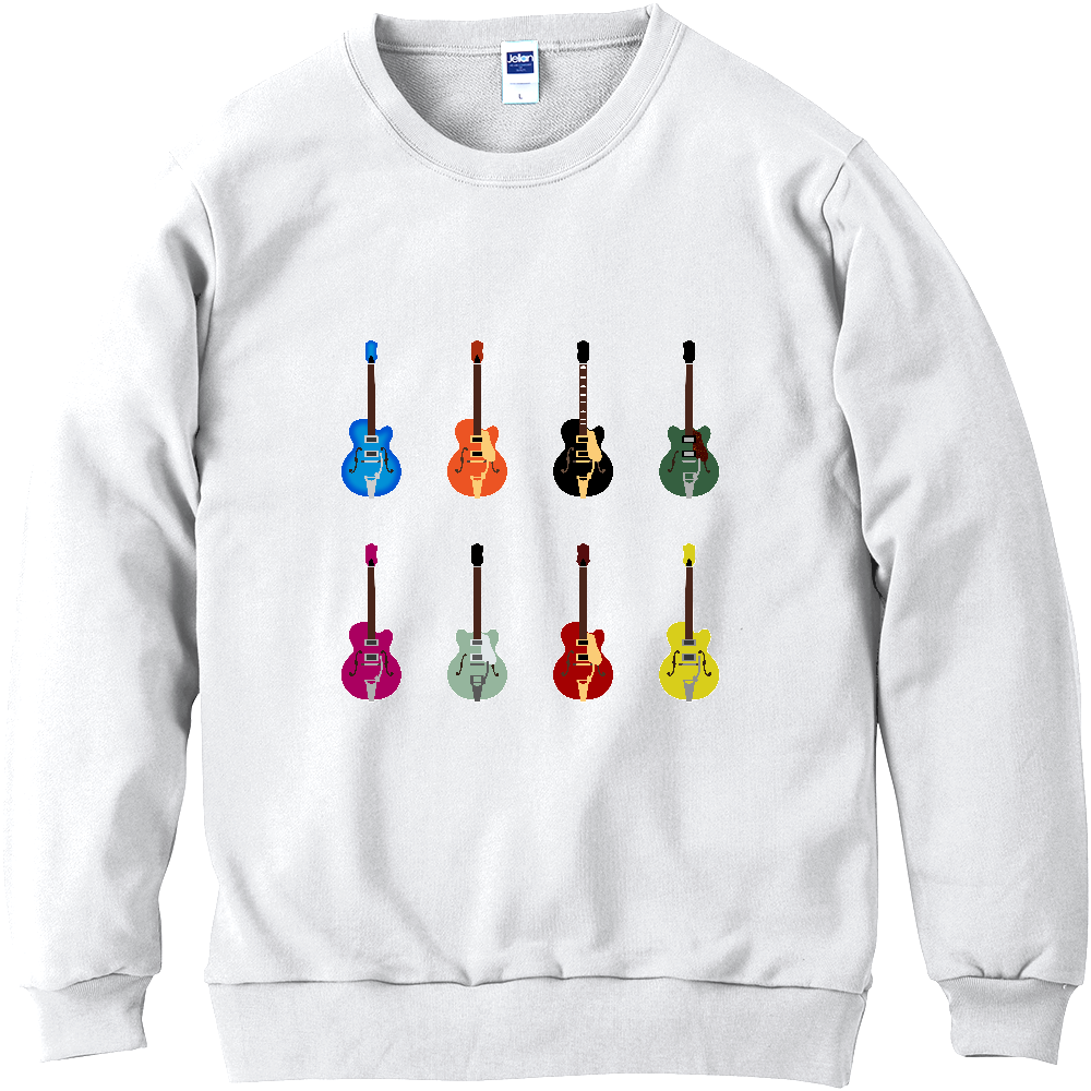 ギターがズラリ