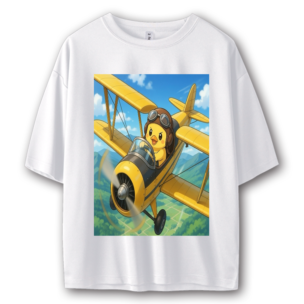 鳥さん ストリート系Tシャツ